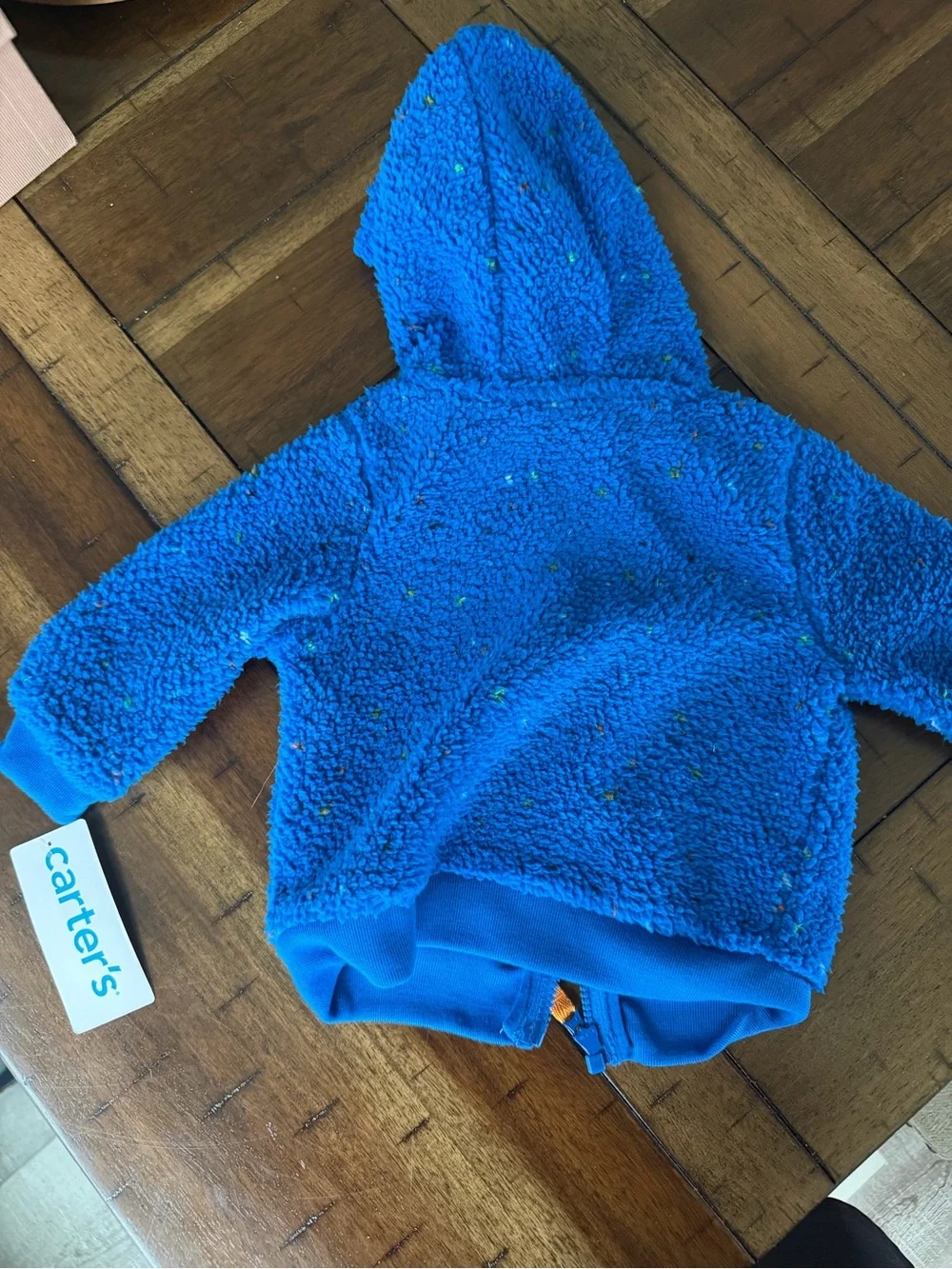 Carter's Bright Blue Sherpa Zip Hoodie for Kids